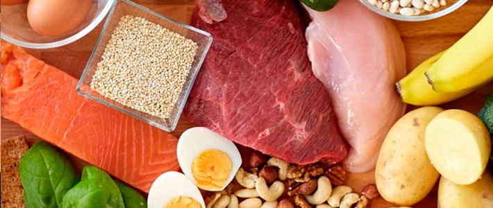 Cardápio da dieta da proteína